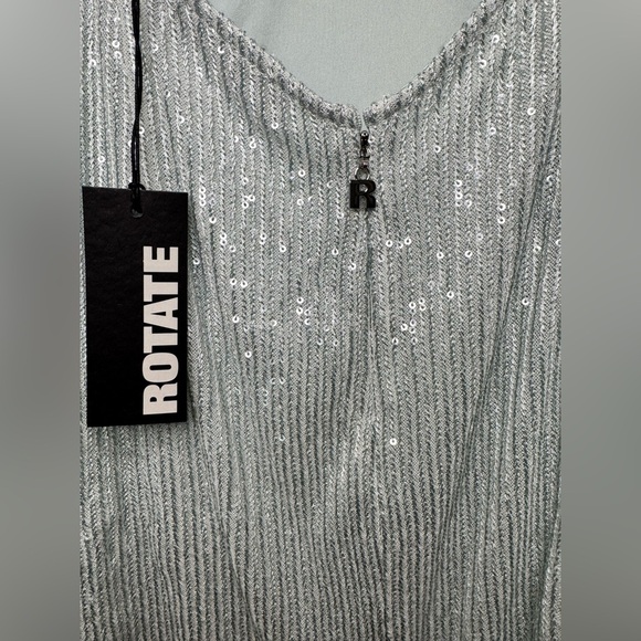 NWT Rotate Birger Christensen Sequin Embellished Open back Mini Cocktail Dress - Picture 7 of 12